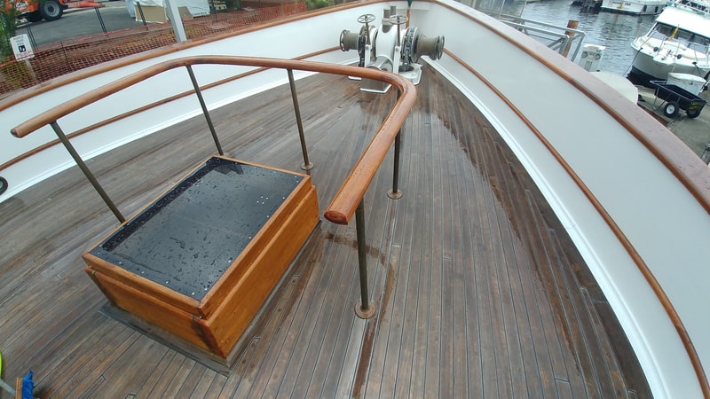 Boat Cleaning and Detailing Before - Deckhand Detailing
